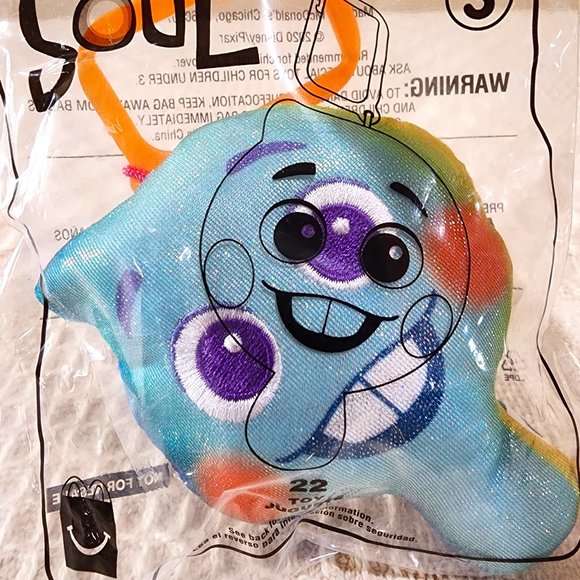 Disney Pixar Soul Number 22 #3 McDonalds 2020 Happy Meal Toy: - Picture 1 of 2